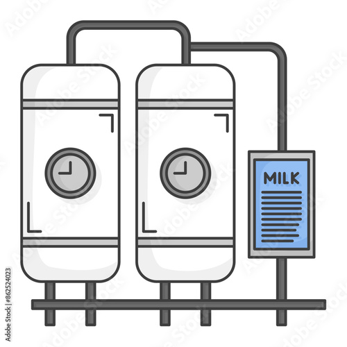 Pasteurization milk icon