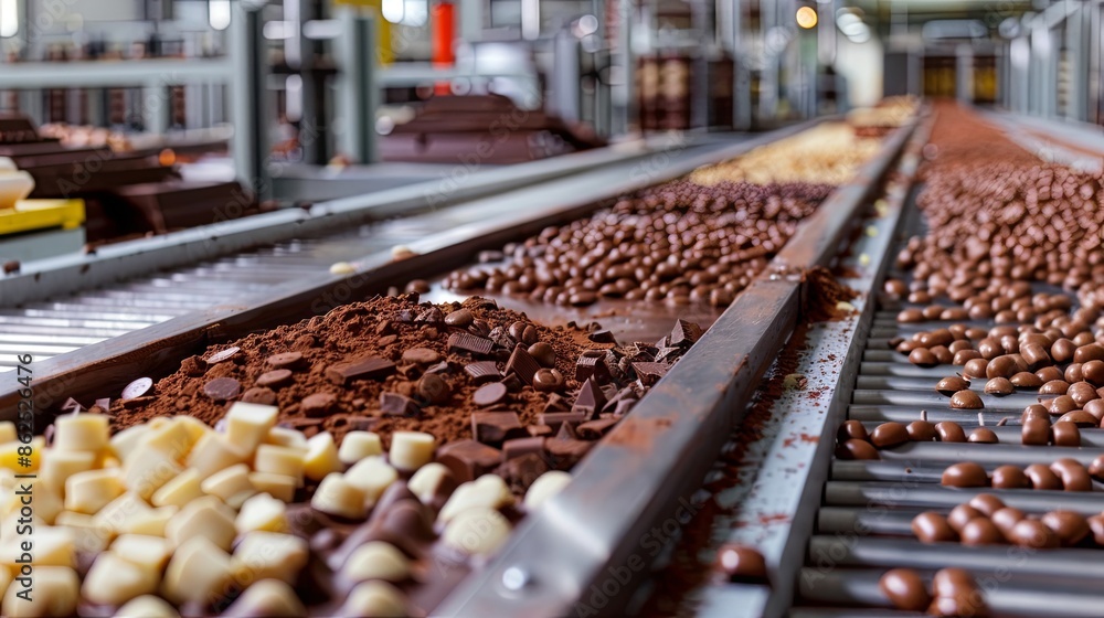 Chocolate factory for the production of chocolate sweets Chocolate factory for the production of chocolate sweets