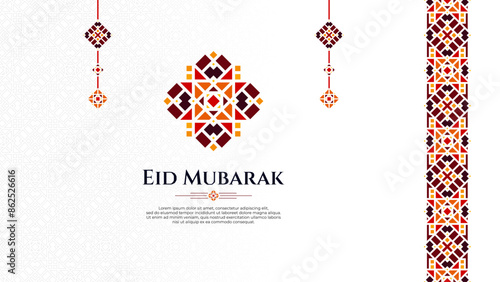 Oriental Greeting Design for Culture or Islamic Theme, Specially for Ramadan or Eid Mubarak