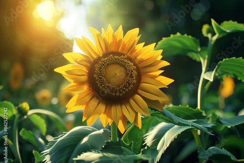sun flower field by generative ai