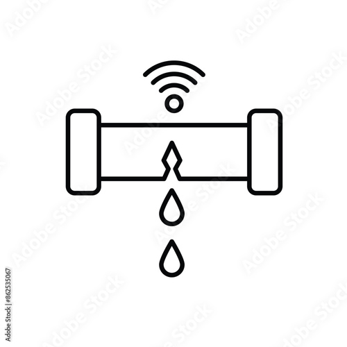 Water Leak Sensor vector icon