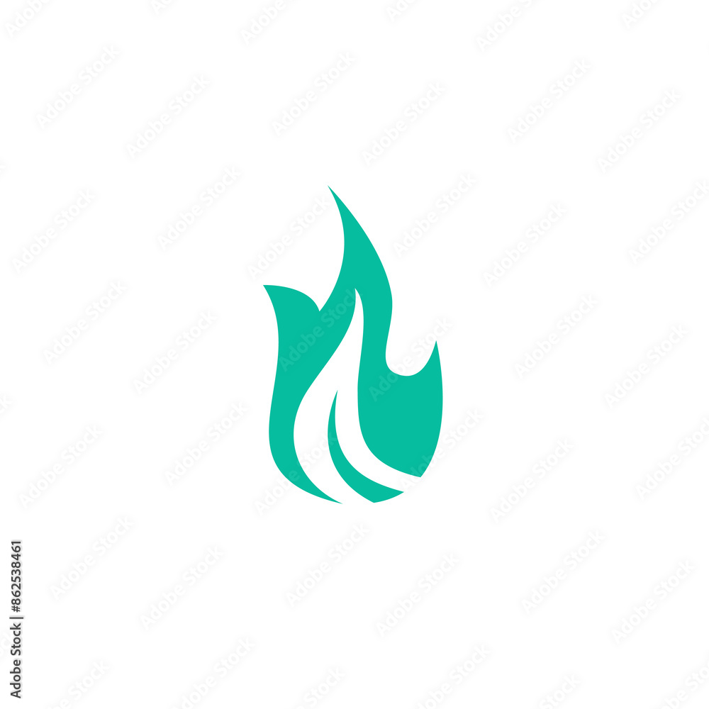 Fire Leaf Logo Vector. Nature Hot Vector Illustration Fire Leaf Logo Vector. Nature Hot Vector Illustration