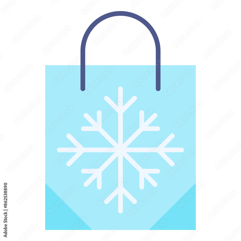 bag, shopping bag, snow flake, winter, seasons Icon bag, shopping bag, snow flake, winter, seasons Icon