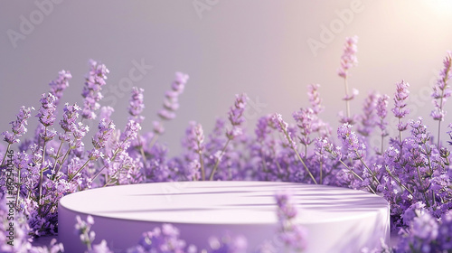 lavender podium flower background purple product nature