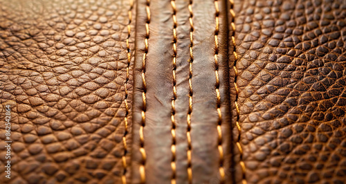 close up of brown leather
