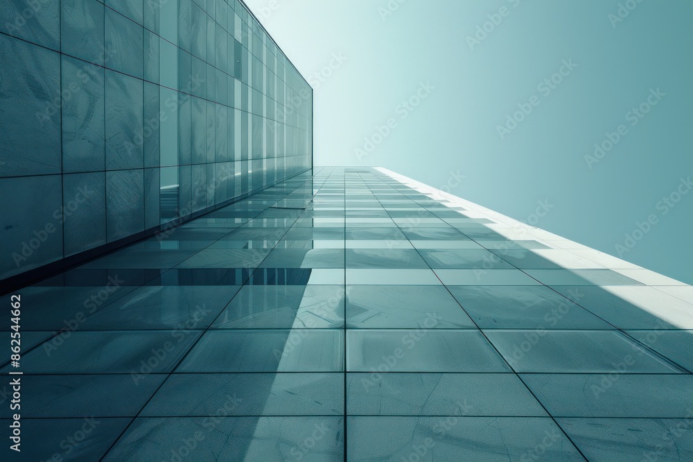modern architectural abstract background with glass exterior panels modern architectural abstract background with glass exterior panels
