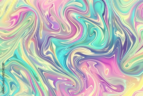 Abstract pastel marble texture with colorful swirls