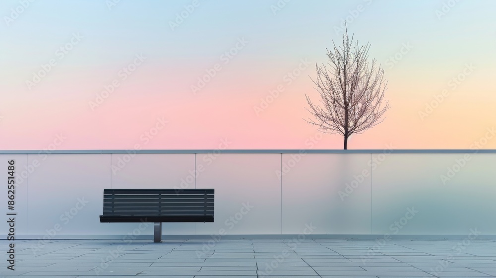Create a minimalist seascape photograph with negative space, featuring a lone sailboat drifting on calm waters Create a minimalist seascape photograph with negative space, featuring a lone sailboat drifting on calm waters