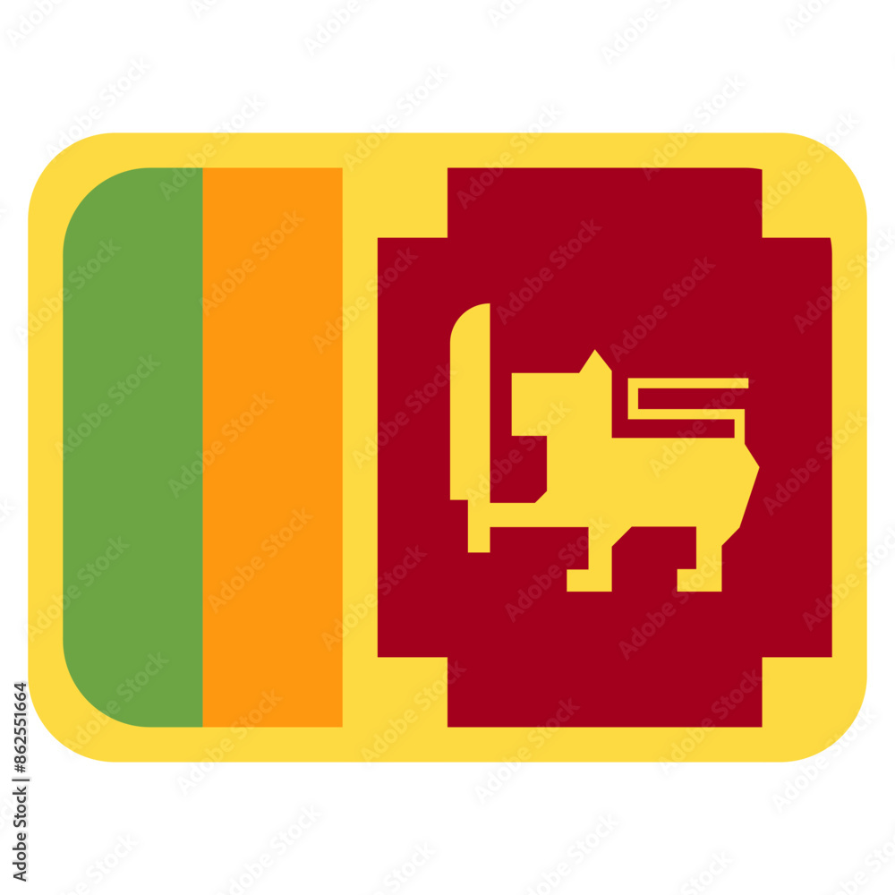 Vector Icon for Sri Lanka, country, national, flag, world flag Vector Icon for Sri Lanka, country, national, flag, world flag