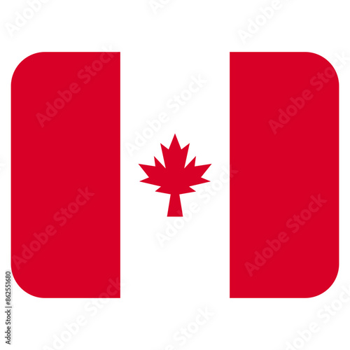 Vector Icon for Canada, country, national, flag, world flag