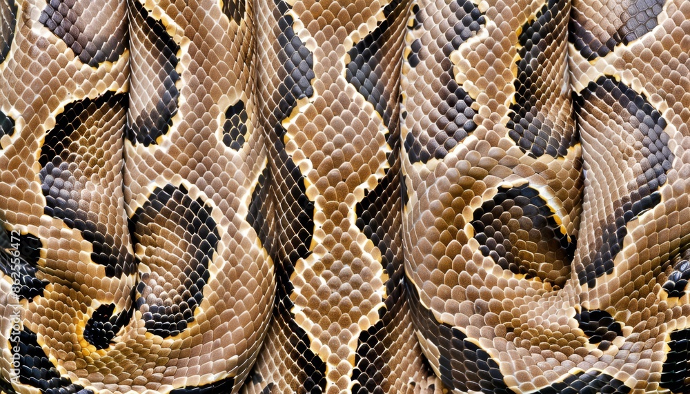 Skin snake with scales pattern. Snake skin texture