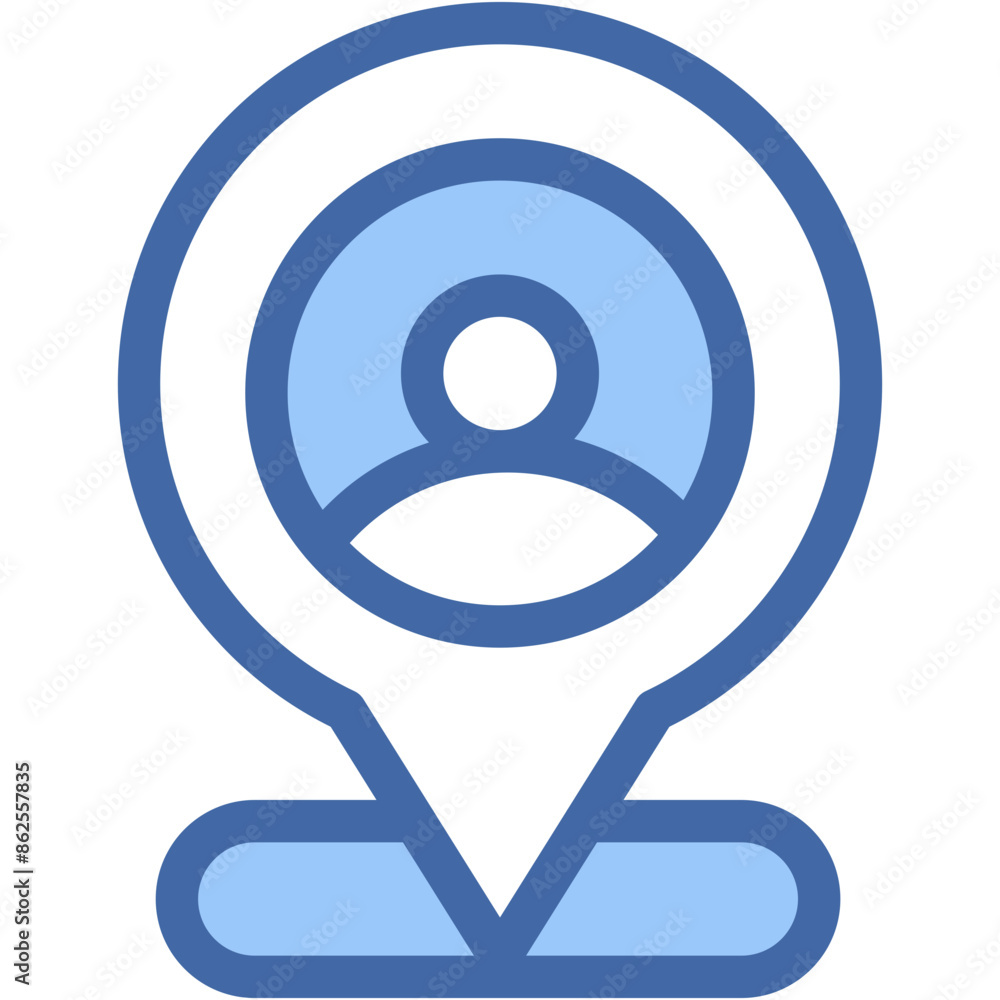 Vector Icon pin, maps and location, place holder, map point, map pointer
