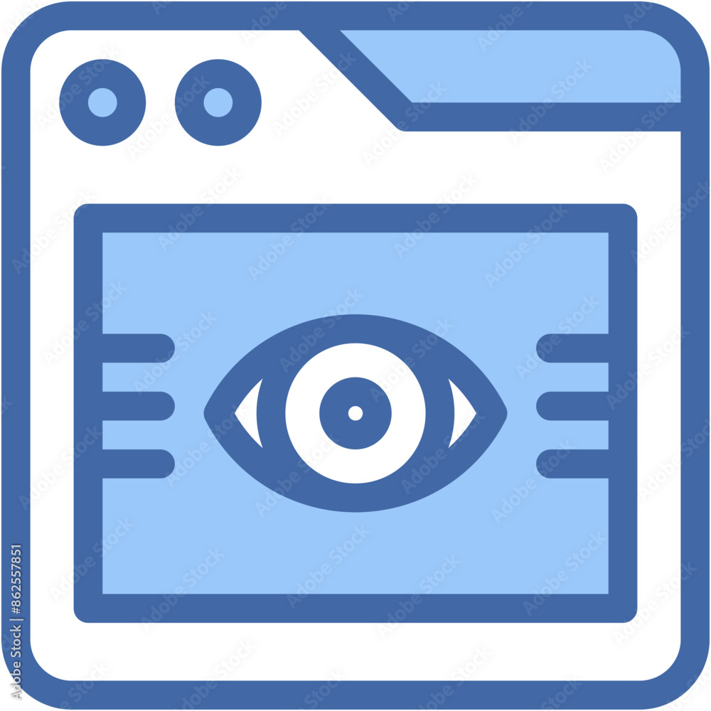 Vector Icon visiblity, eye, page view, computing, view Vector Icon visiblity, eye, page view, computing, view