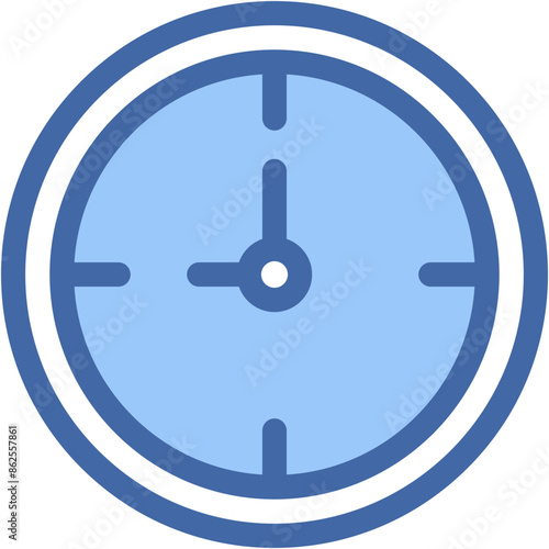 Vector Icon clock, essential, object, time tracking, timer