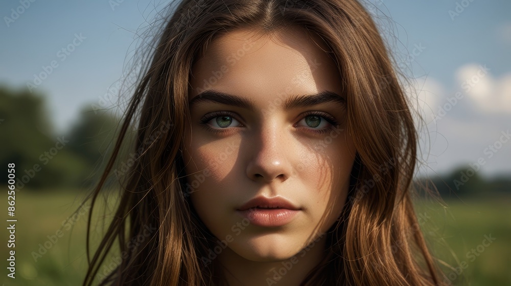 Fototapeta premium Portrait of Young Woman