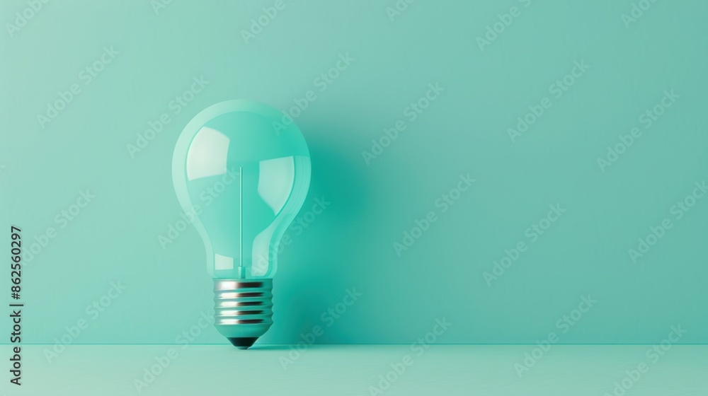 A conceptual image of a glowing blue lightbulb on a plain background, representing creativity and innovation. The minimalist composition and copy space allow for easy customization. A conceptual image of a glowing blue lightbulb on a plain background, representing creativity and innovation. The minimalist composition and copy space allow for easy customization.