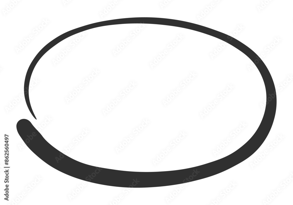 Hand drawn black circle sign vector illustration design Hand drawn black circle sign vector illustration design