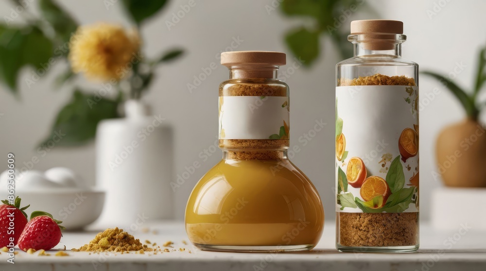 Elegant Kitchen Ingredients Display Elegant Kitchen Ingredients Display