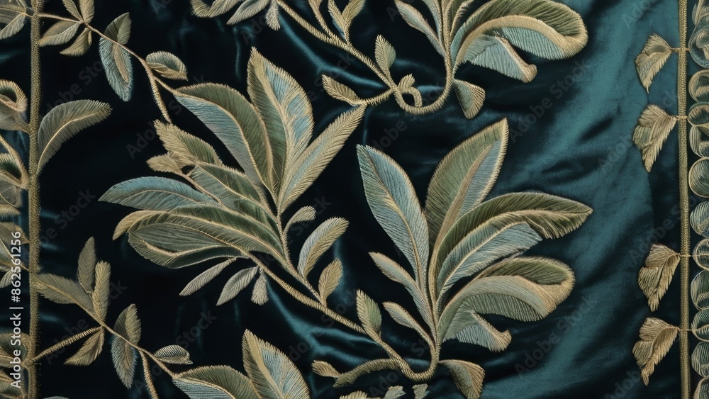Elegant Leaf Embroidery Pattern Elegant Leaf Embroidery Pattern