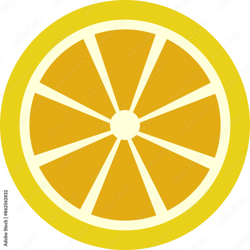 Lime Fruit Flat Sticker Design