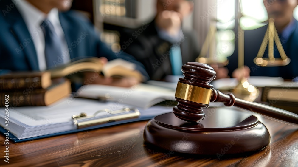 a judge's gaven on a table. a judge's gaven on a table.