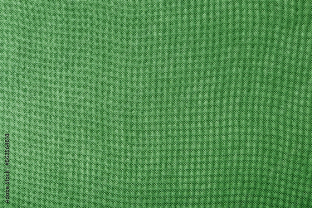 Fototapeta premium macro texture fabric of large binding for sewing green background color