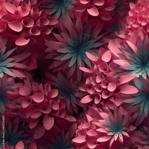 3D flower texture