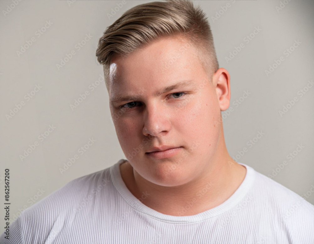 Studio Portrait of Young Handsome Man Studio Portrait of Young Handsome Man