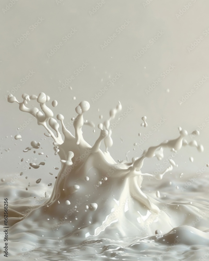 A crown of milk. A crown of milk.