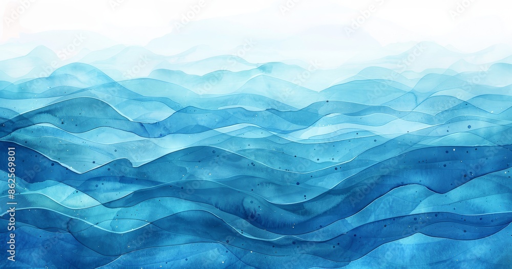 The blue azure turquoise abstract watercolor background is ideal for textures and web banners. The background is made of blue colors with turquoise sea waves pattern gradient. The blue azure turquoise abstract watercolor background is ideal for textures and web banners. The background is made of blue colors with turquoise sea waves pattern gradient.