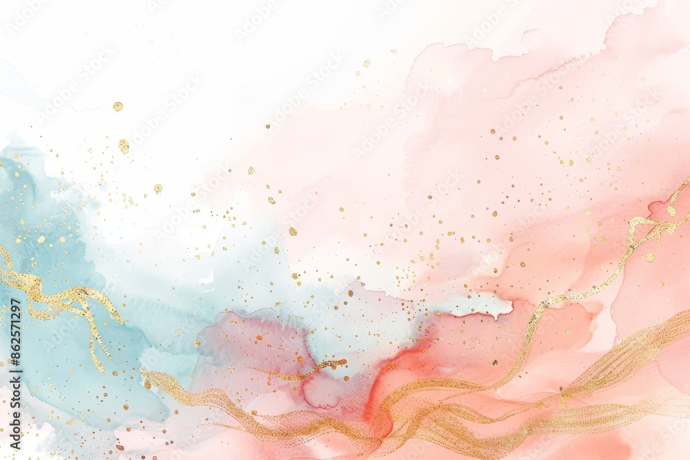 Obraz premium Colours of pastels with a watercolor texture Stock technology