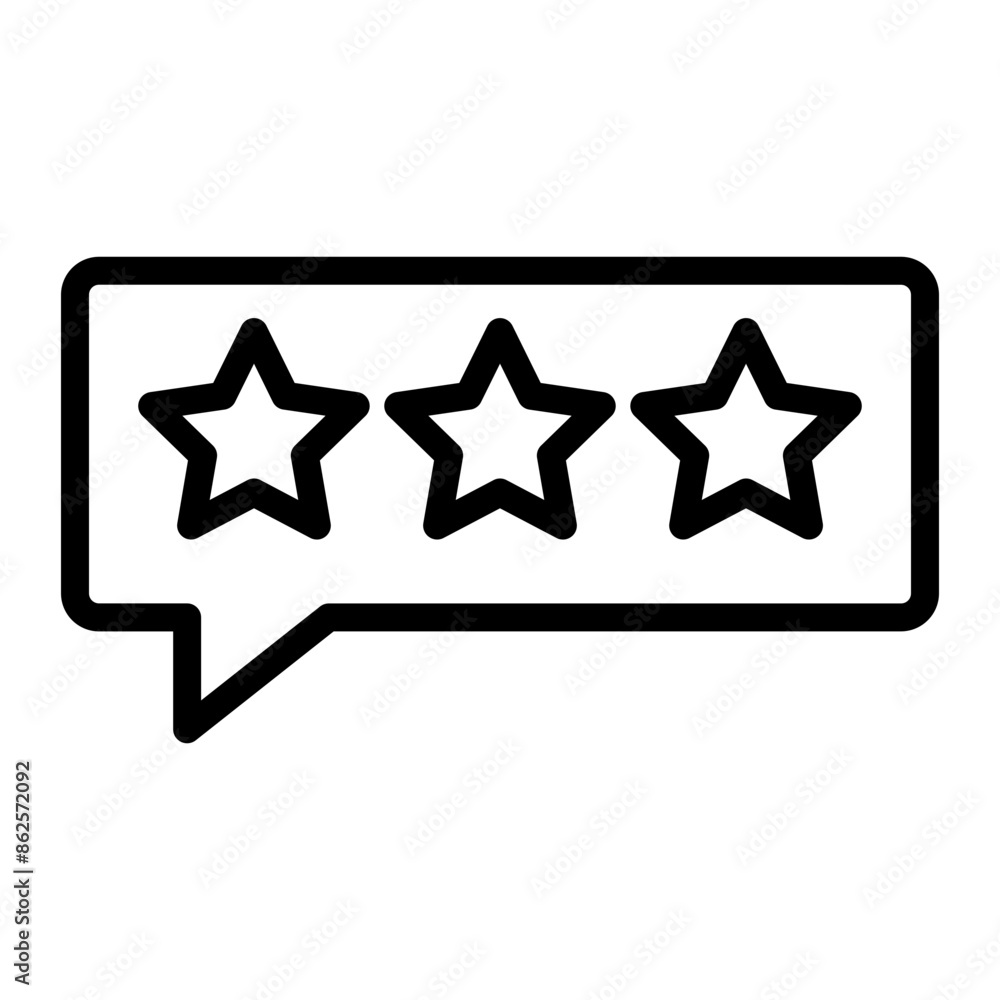 Good Feedback Vector Line icon design Good Feedback Vector Line icon design
