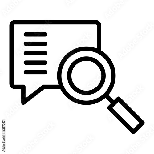 Search Vector Line icon design © MuhammadRizwan