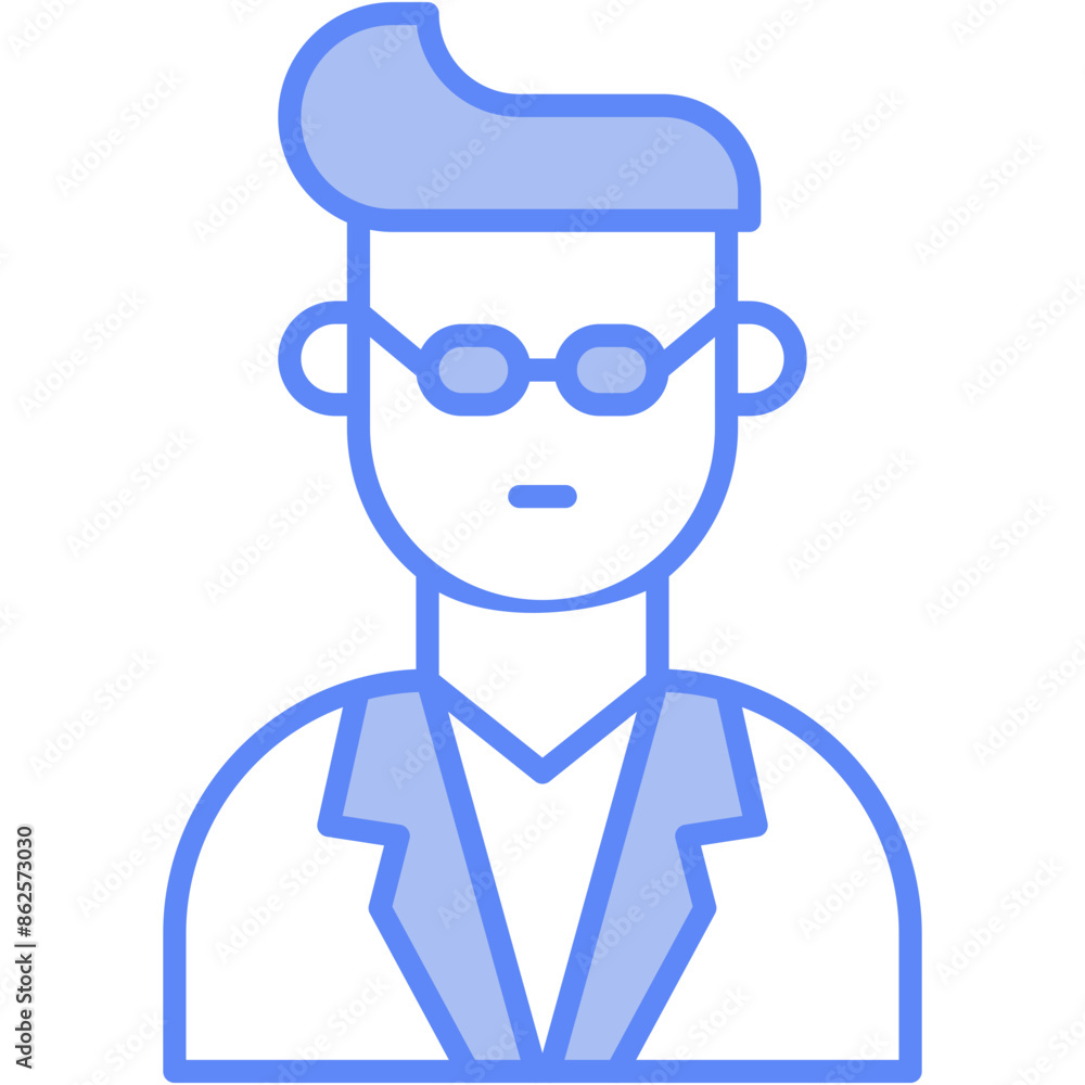 Vector Icon Male, lecturer, professor, scientist, user Vector Icon Male, lecturer, professor, scientist, user