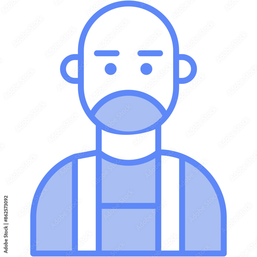 Vector Icon bald, user, hair, man, profile Vector Icon bald, user, hair, man, profile