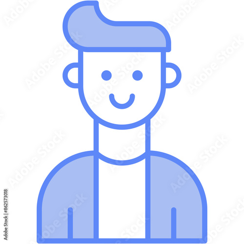 Vector Icon User, man, avatar, young, boy