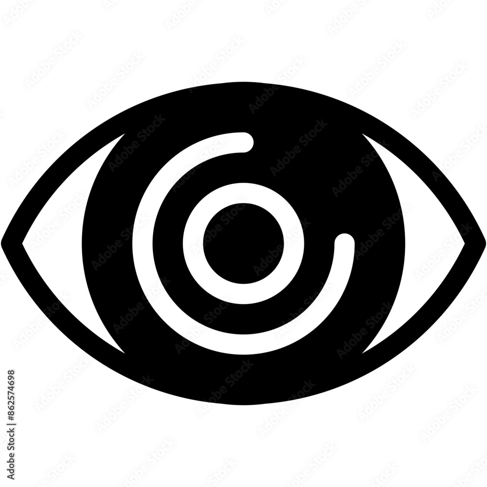 Vector Icon Eye, preview, view, zoom, vision Vector Icon Eye, preview, view, zoom, vision