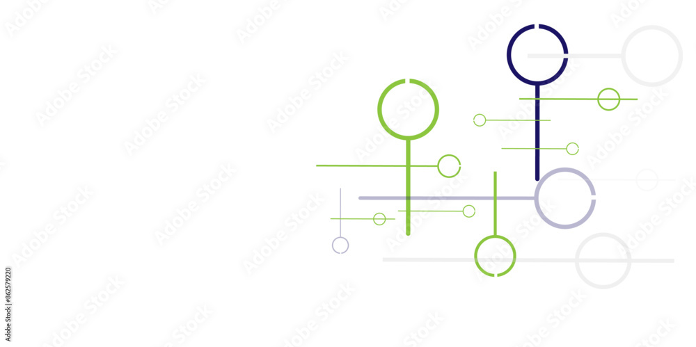 Vector Modern science and technology background, Abstract connecting dots and lines. Vector Modern science and technology background, Abstract connecting dots and lines.
