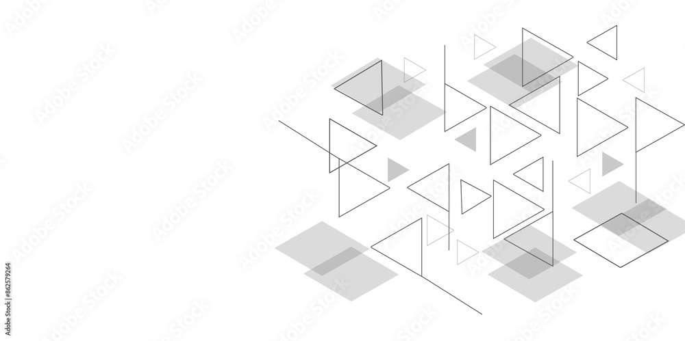Vector Hexagon and triangles design. Connecting lines and dots for science network pattern. Vector Hexagon and triangles design. Connecting lines and dots for science network pattern.