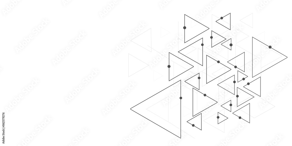 Vector White background with triangles pattern and hexagon. Vector White background with triangles pattern and hexagon.