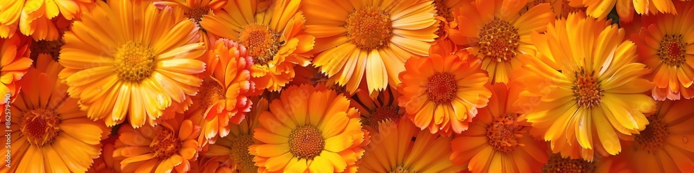close up of calendula flowers. Selective focus close up of calendula flowers. Selective focus