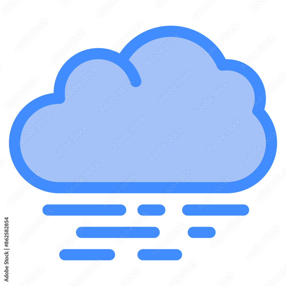 Vector Icon Cloud, cold, fog, fogy, weather Vector Icon Cloud, cold, fog, fogy, weather