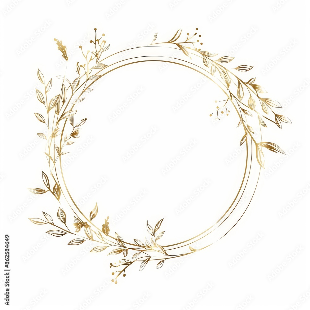 Wedding luxury template with golden leaves. Modern isolated illustration. Wedding luxury template with golden leaves. Modern isolated illustration.