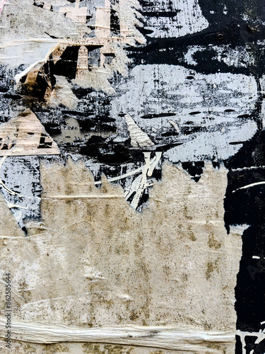 Obraz na płótnie Grunge Revival: Evocative Textural Harmony in Old Poster-Inspired Backgrounds w salonie