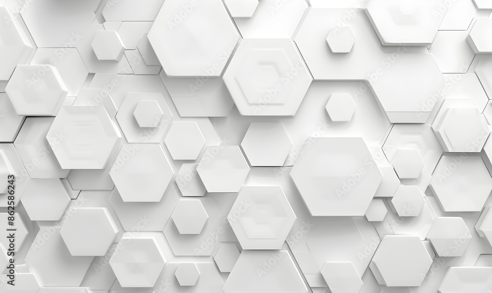 Abstract white background with hexagon pattern for technology, science and medical concept design vector Illustration. Vector illustration white color Abstract white background with hexagon pattern for technology, science and medical concept design vector Illustration. Vector illustration white color