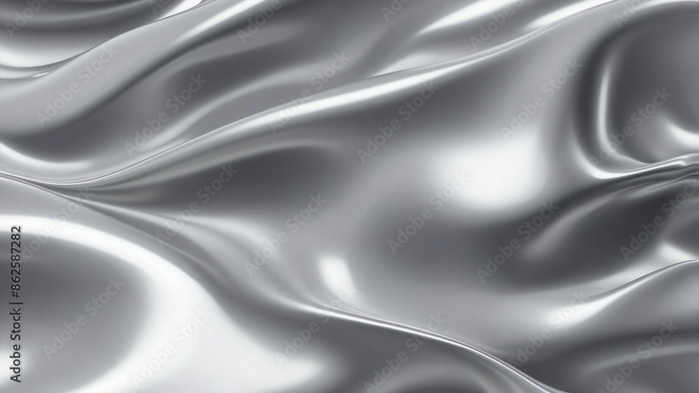 Fototapeta premium Silver Wavy Background