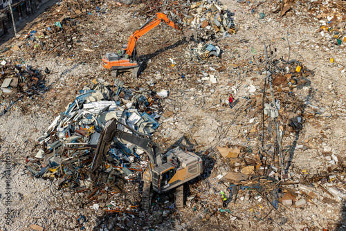 I have taken a photograph of a construction site located in Jongno, Seoul. photo