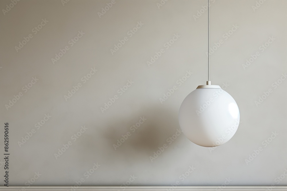 A white light fixture hangs from a ceiling A white light fixture hangs from a ceiling