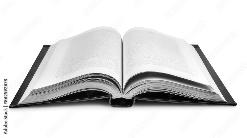 Book Title: Front Cover Info in Black and White. Isolated on Background Book Title: Front Cover Info in Black and White. Isolated on Background