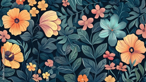 floral wallpaper background